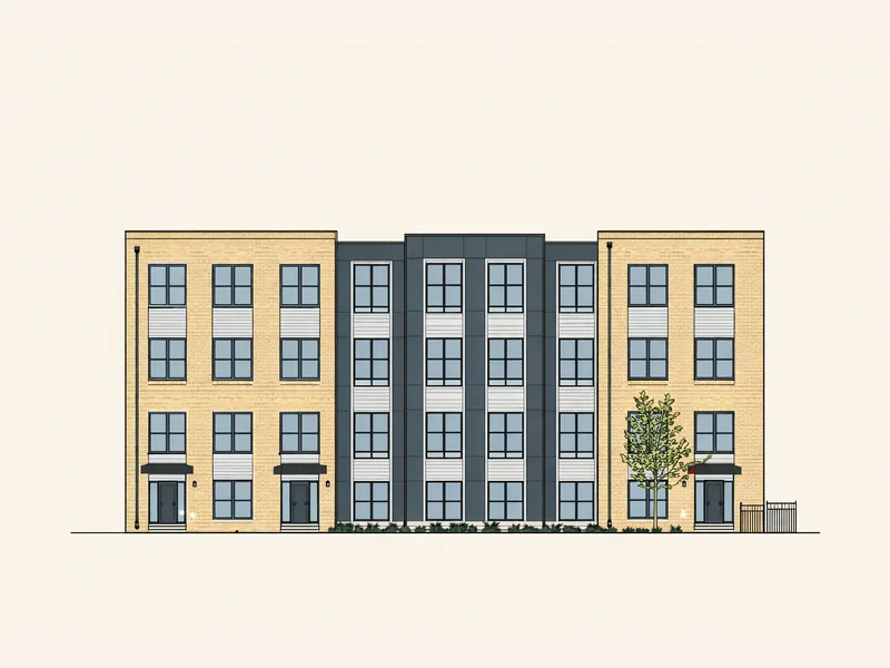 Drawing of VFW Parkway Apartments. No photo available.