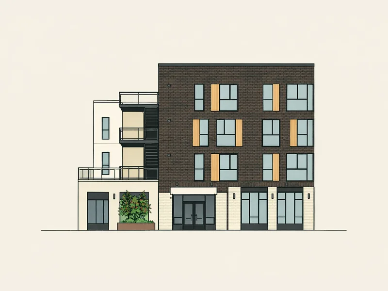 Drawing of Washington Arts Crossing. No photo available.