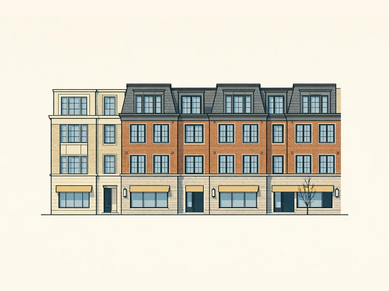 Drawing of Willow Street Flats. No photo available.